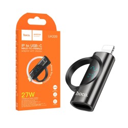 Hoco Adapter UA32B Lightning Male to Type-C Female Black